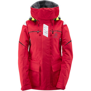 Henri Lloyd chaqueta para mujer Freedom Offshore Y00352 y pantaln Y10161 Combi Set, rojo / negro
